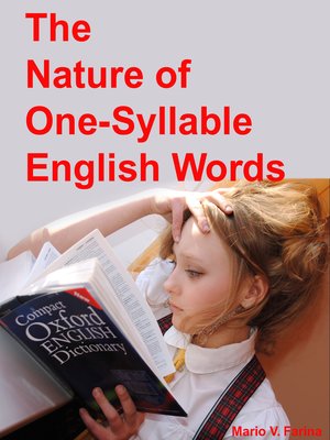 cover image of The Nature of One-Syllable English Words